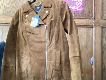 Brown IsaacmizrahiLive Womens-Jacket, 10